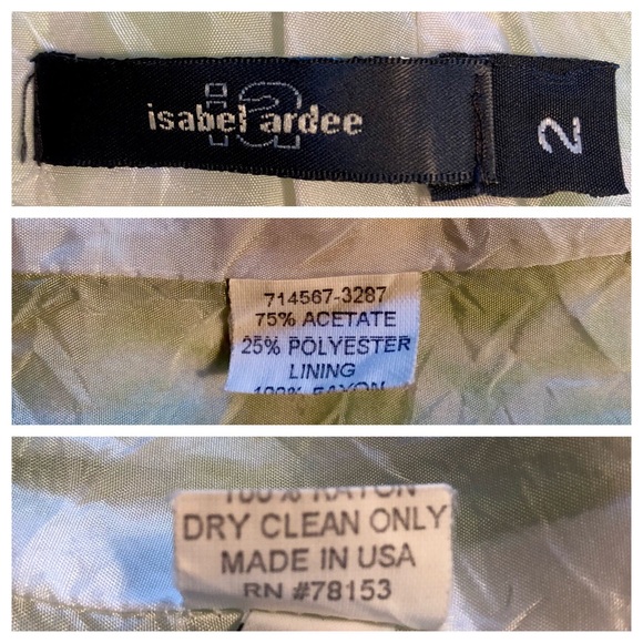 ISABEL ARDEE Mint Green Cocktail Party Dress ~ Like New! - Picture 5 of 7